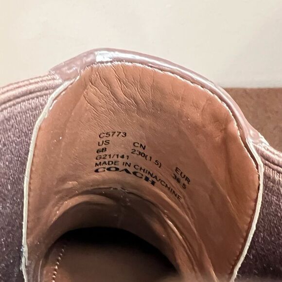 Coach Lory Chunky Studded Ankle Bootie Brown Size 6 - Picture 15 of 15